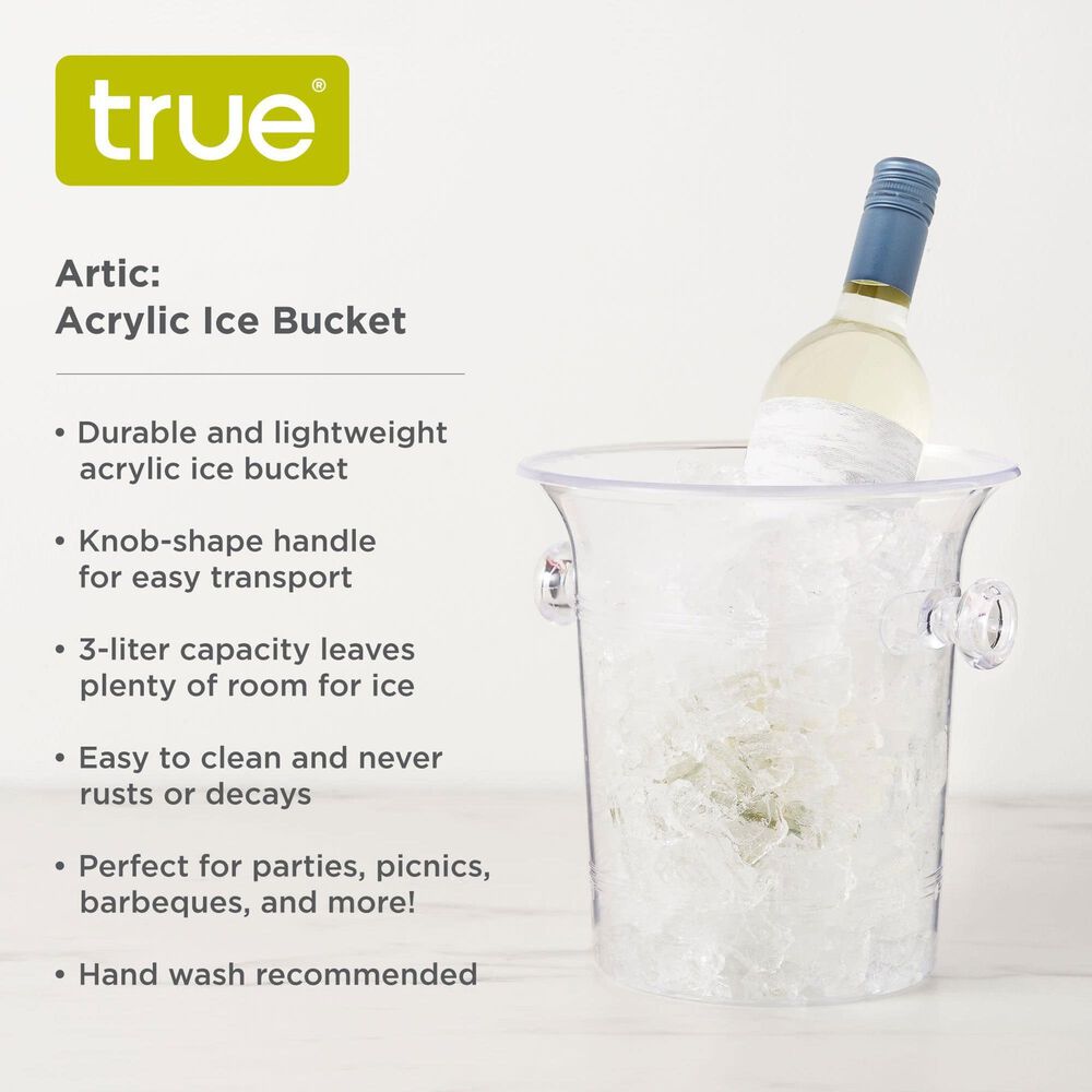 True Arctic Wine Bottle Ice Bucket in Clear, , large