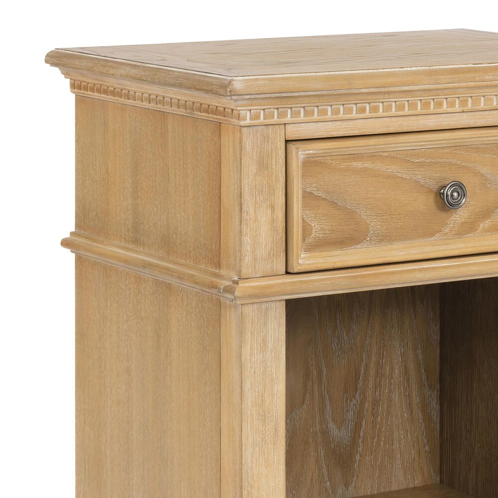 Homestyles Manor House 1 Drawer  1 Cubby Nightstand in Brown, , large