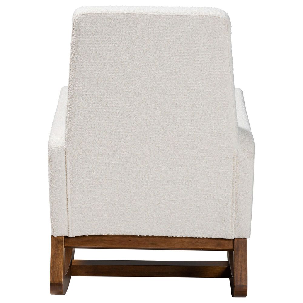 Baxton Studio Yashiya Rocking Chair in Off-White, , large