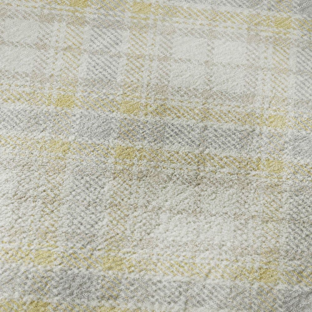 Dalyn Rug Company Soft Essentials Plaid Wheat 8' Round Indoor/Outdoor Area Rug, , large