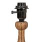 Creative Coop Andi Resin Table Lamp with Pleated Shade in Brown, , large