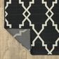 Oriental Weavers Marina 7763K 2"3" x 7"6" Black and Ivory Runner, , large