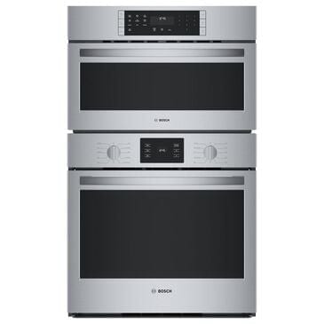 Bosch 500 Series 30" Built-In Combination Electric Convection Wall Oven in Stainless Steel, , large
