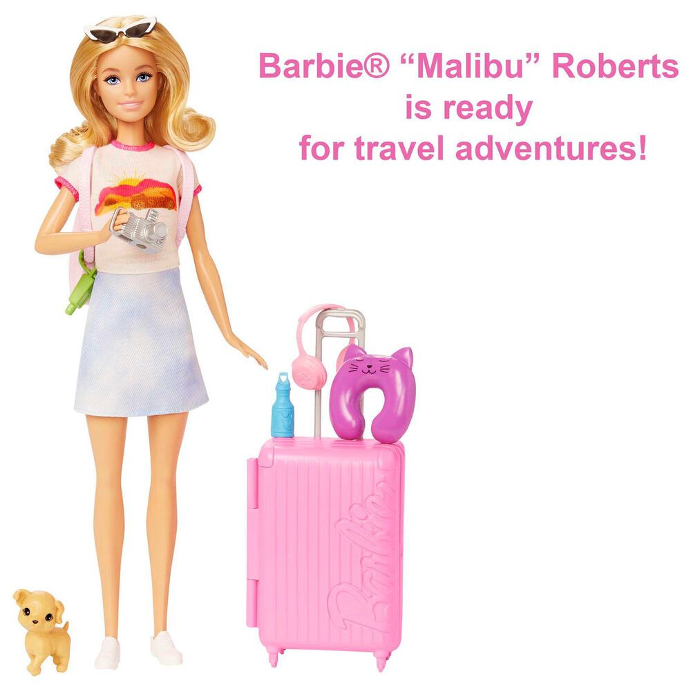Barbie Malibu Travel Playset with Roberts Doll, , large