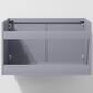 Lexora Home Geneva 30" Single Bathroom Vanity in Dark Grey with 2 cm White Cultured Marble Top and Rectangular Sink, , large