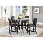 Titanic Furniture Ariana 5-Piece Round Dining Set in White and Black, , large