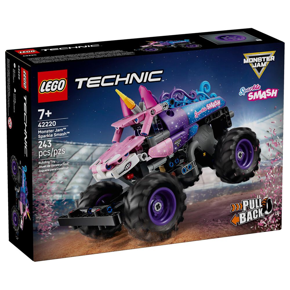 LEGO Technic Monster Jam Sparkle Smash Pull-Back Building Set, , large