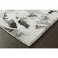Oriental Weavers Evolution 8035B 5"3" x 7"3" Charcoal and White Area Rug, , large