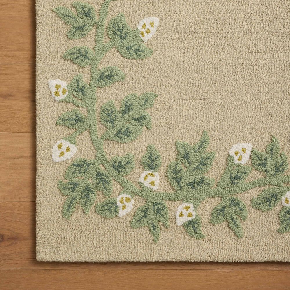 Rifle Paper Co. x Loloi Highgrove Nature Cream 2&#39;3&quot; x 3&#39;9&quot; Area Rug, , large