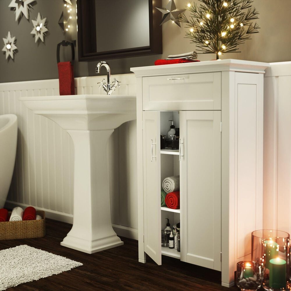 RiverRidge Home Somerset 2-Door Floor Cabinet in White, , large