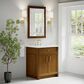 James Martin Bellshire 26" Rectangular Mirror in Honey Oak, , large
