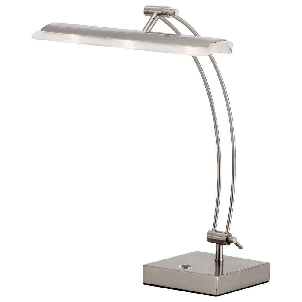 Adesso Esquire LED Desk Lamp in Brushed Steel, , large