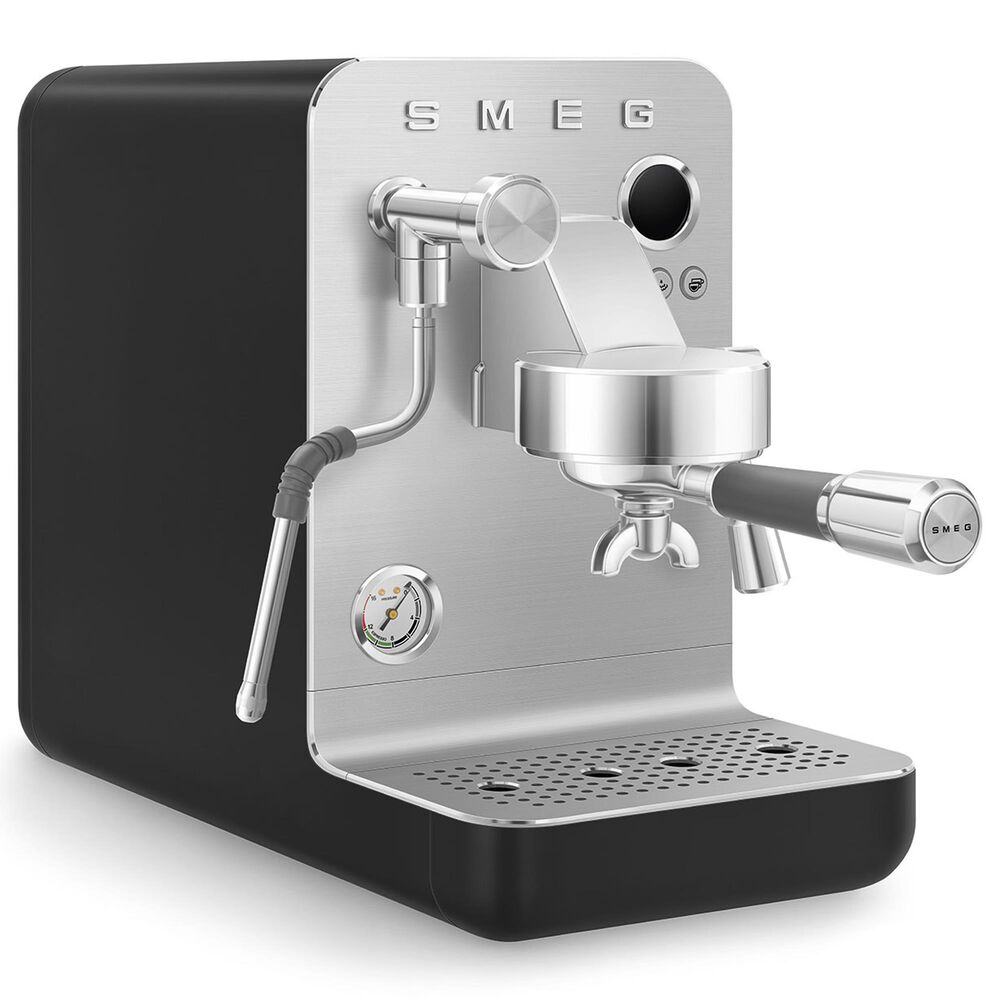 SMEG 57 Oz Espresso Coffee Machine in Black, , large