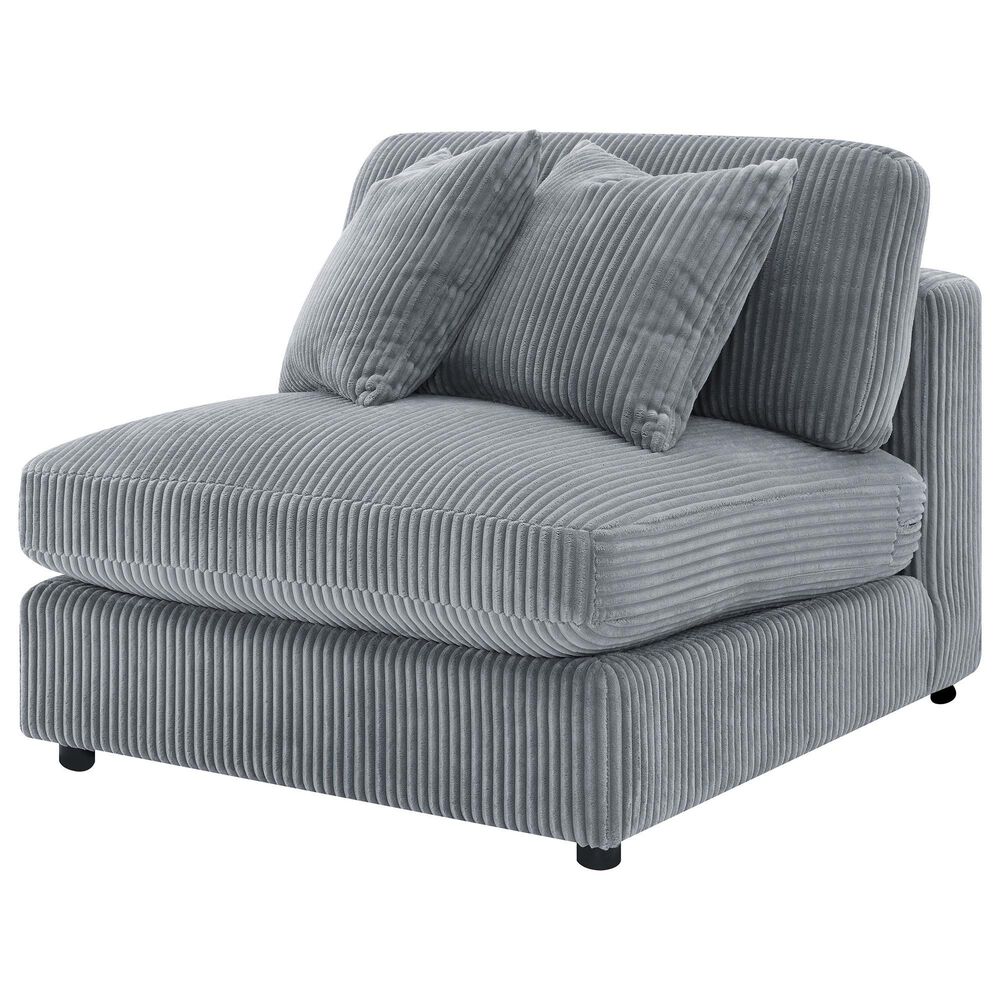 Coaster Blaine Accent Armless Chair in Fog, , large