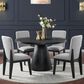 Mayberry Hill Portland 5-Piece Round Dining Set in Black, , large
