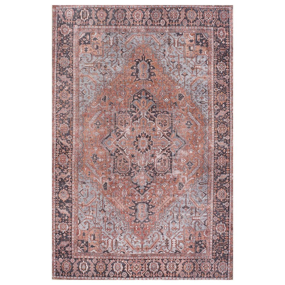Momeni Afshar AFS-36 7"6" x 9"6" Copper Area Rug, , large
