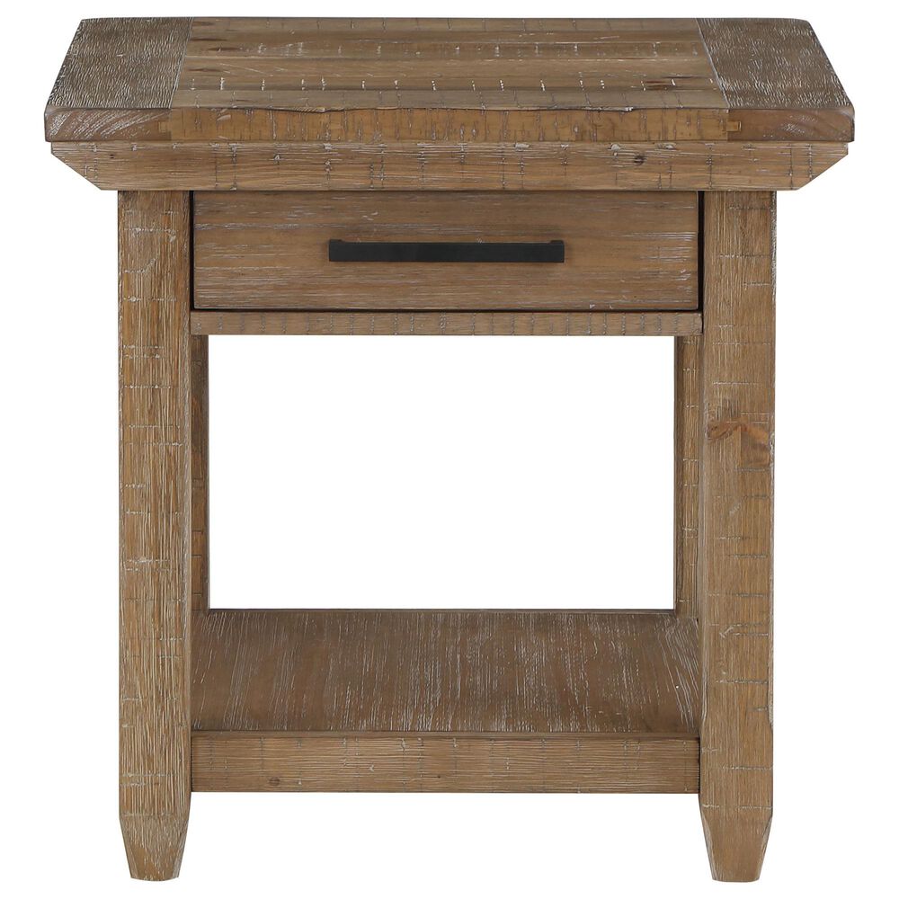 Steve Silver Furniture Riverdale End Table in Driftwood, , large