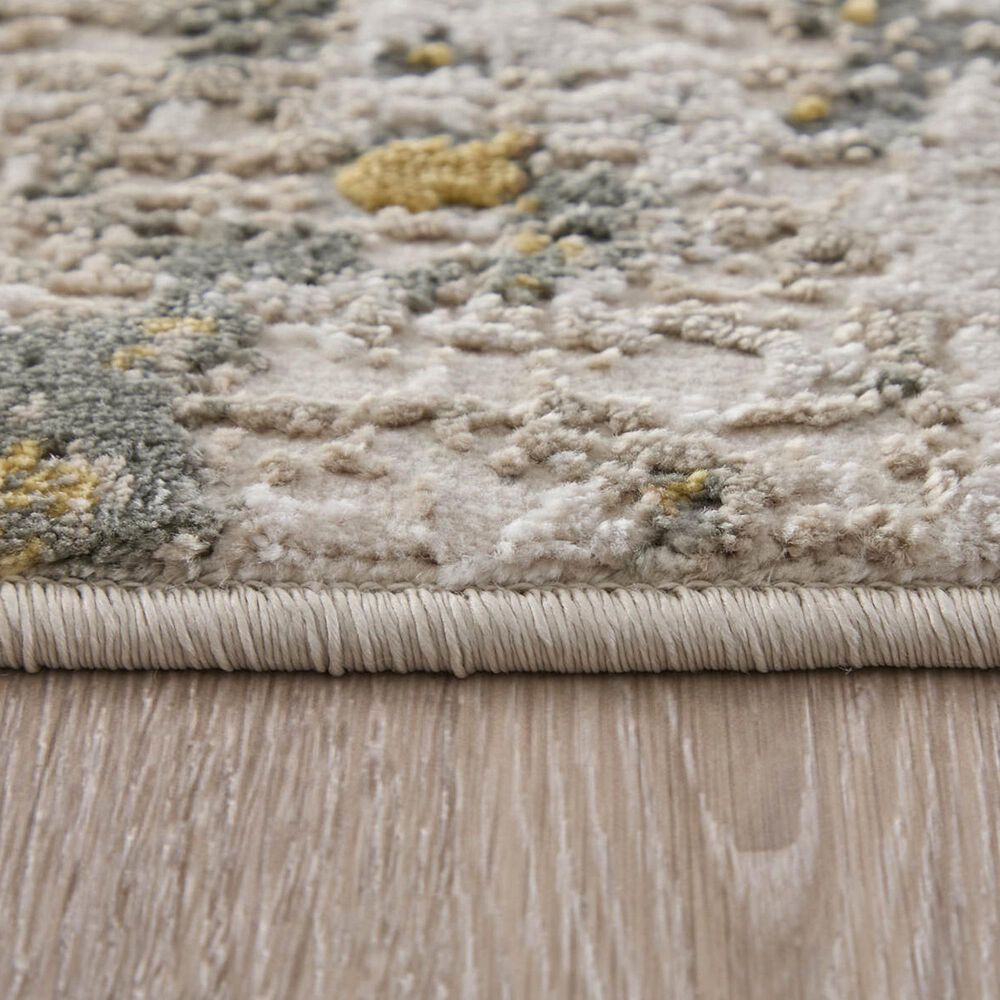 Feizy Waldor Gold and Birch 2&#39;10&quot; x 7&#39;10&quot; Runner, , large
