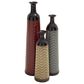 Maple and Jade Chevron Vase in Red, Grey and Yellow (Set of 3), , large
