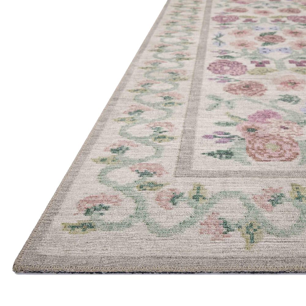 Rifle Paper Co Rosa 3&#39;9&quot; x 5&#39;6&quot; Ivory Area Rug, , large