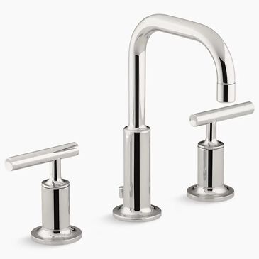 Kohler Purist Widespread Bathroom Faucet in Vibrant Polished Nickel, , large