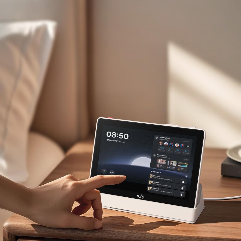 eufy 8" All-in One Smart Home Hub E10 Smart Display with Control Panel in Black, , large