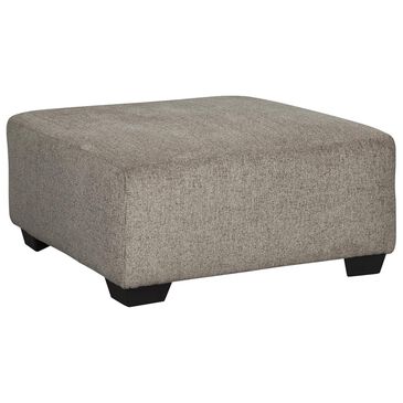 Signature Design by Ashley Ballinasloe Oversized Accent Ottoman in Platinum, , large