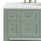 James Martin Vanities Breckenridge 36" Single Bathroom Vanity in Smokey Celadon with 3 cm Arctic Fall Solid Surface Top and Rectangular Sink, , large