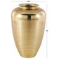 Maple and Jade 18" Decorative Vase with Hammered Top in Brushed Gold, , large