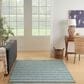Nourison Positano POS03 Aqua and Ivory 4" x 6" Indoor/Outdoor Area Rug, , large