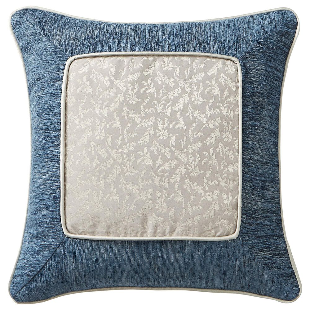 BCP Home Waterford Laurent 18" x 18" Decorative Pillow in Navy and Taupe, , large