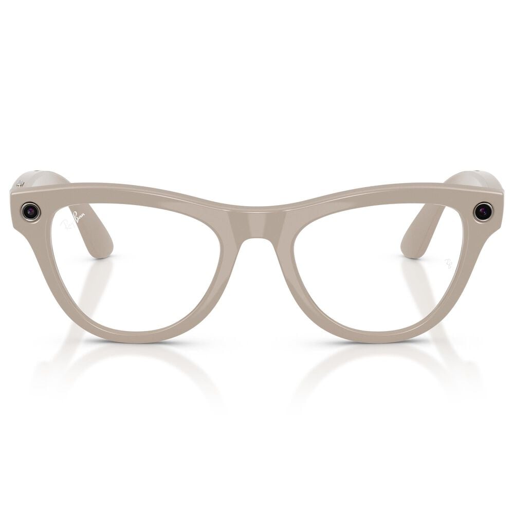 Rayban Glasses Skyler Gen 2 Sunglasses with Clear and Sapphire Transitions Lenses in Shiny Chalky Gray, , large