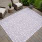 Dalyn Rug Company Soft Essentials Floral Lavender 3" x 5" Indoor/Outdoor Area Rug, , large