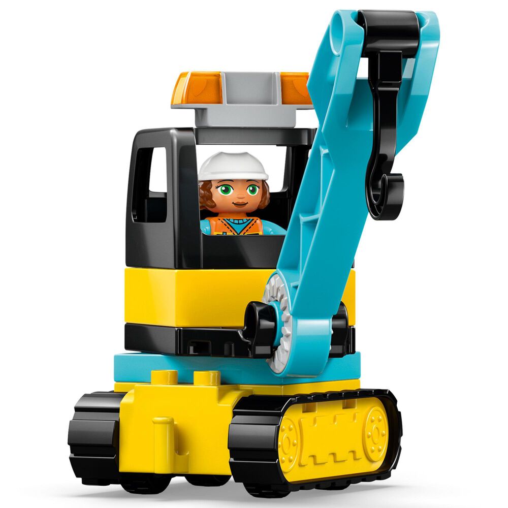 LEGO Duplo 3-In-1 Construction Site and Vehicles Building Set, , large