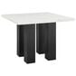 Crown Mark Parkside 5-Piece Square Dining Set in Black and White, , large