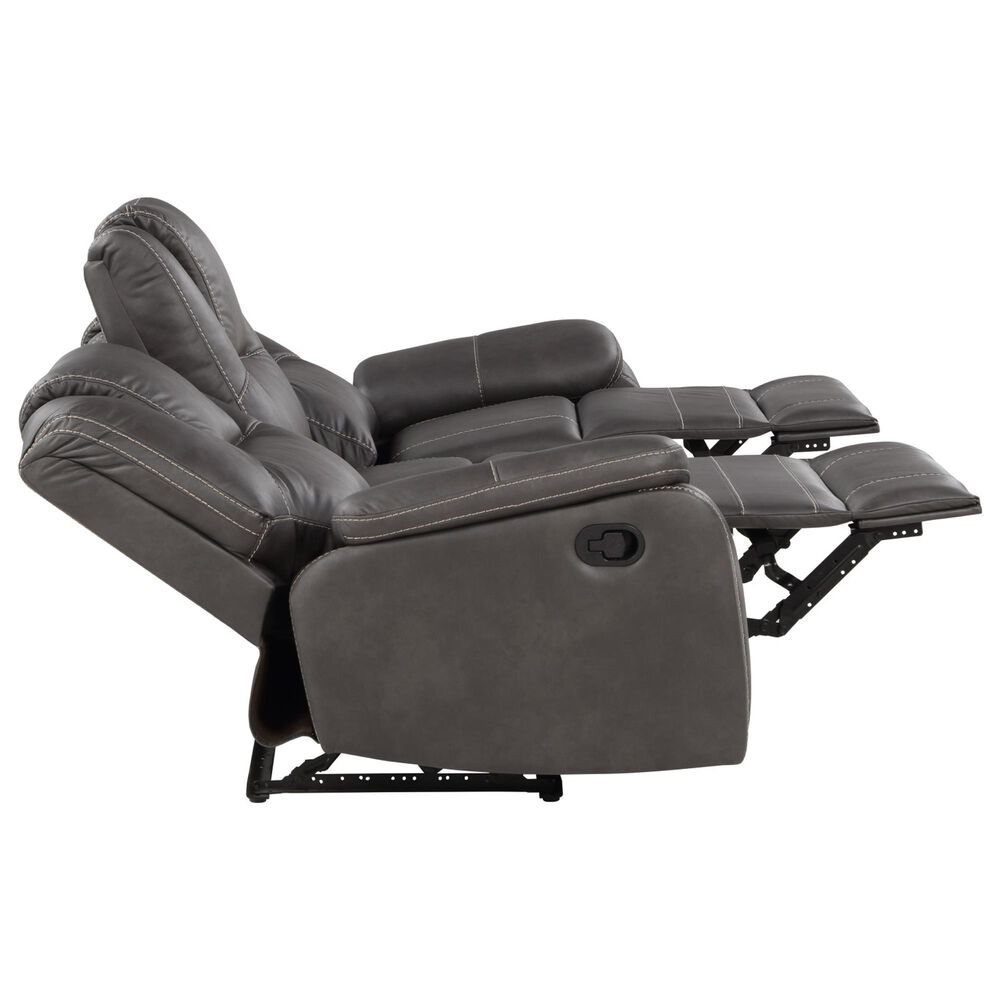 Steve Silver Katrine Manual Reclining Sofa in Charcoal, , large