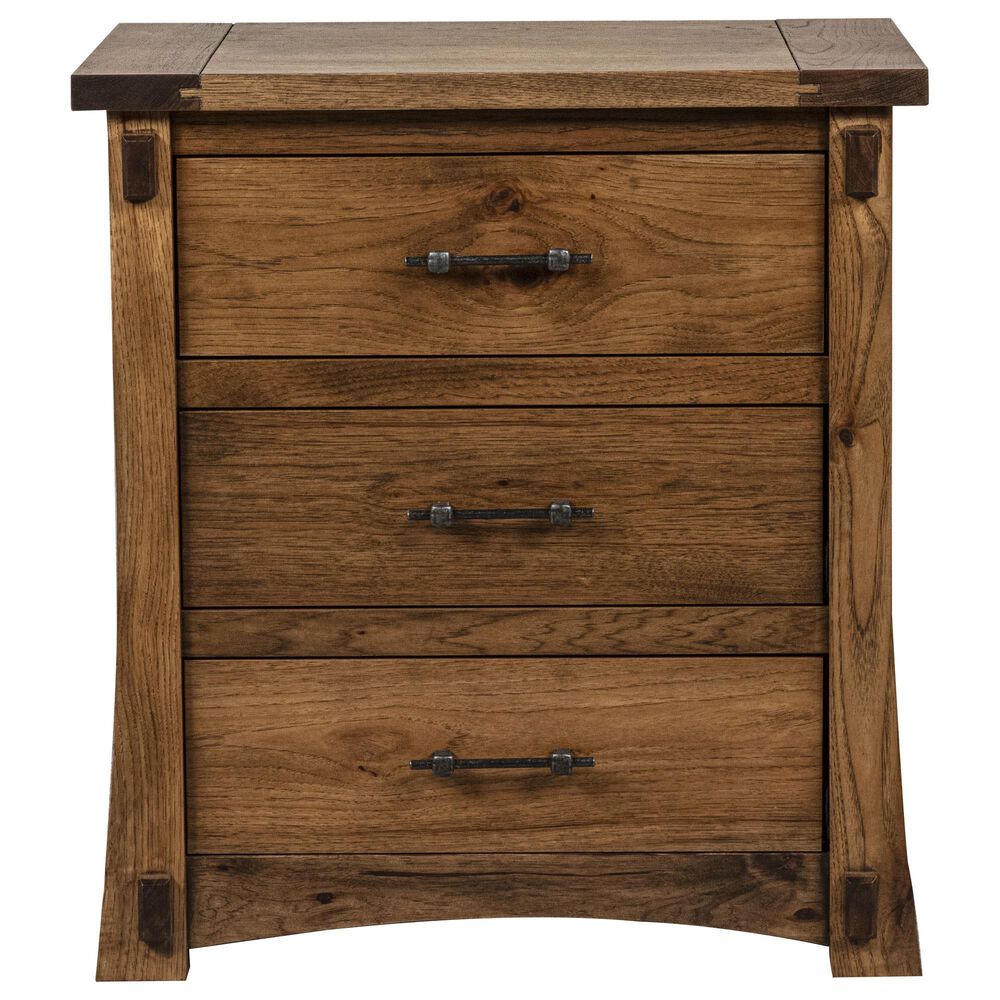 Briarwood LLC Jack and Jill 5 Piece King Bedroom Set in Rustic Hickory Cappuccino, , large