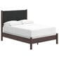 Ashley Pamytta Full Upholstered Panel Bed in Rich Brown, , large