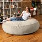 Jaxx Cocoon 6" Oversized Bean Bag Chair in Ivory, , large