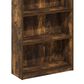 HOMLUX 5-Tier Display Bookshelf with Adjustable Shelves in Amber Pine, , large