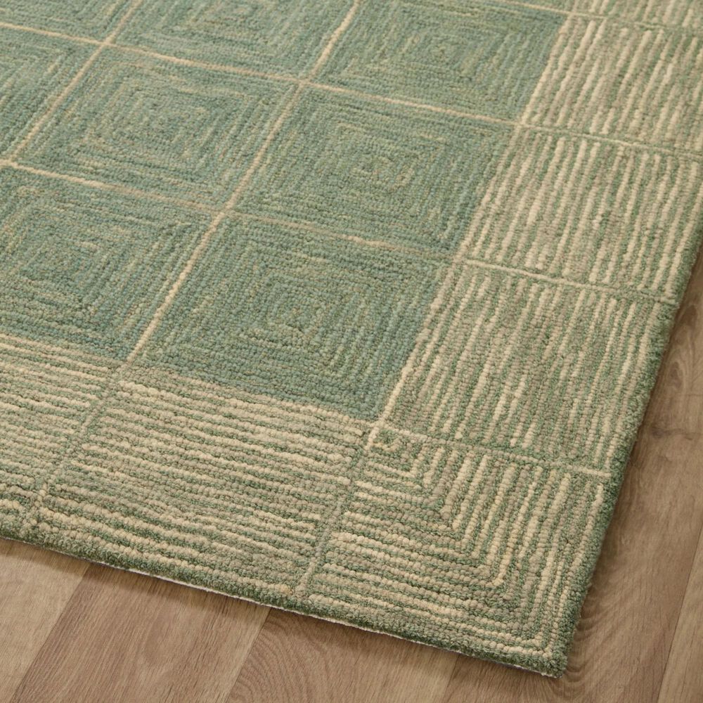 Chris Loves Julia x Loloi Francis 2&#39;6&quot; x 7&#39;6&quot; Green and Natural Runner, , large