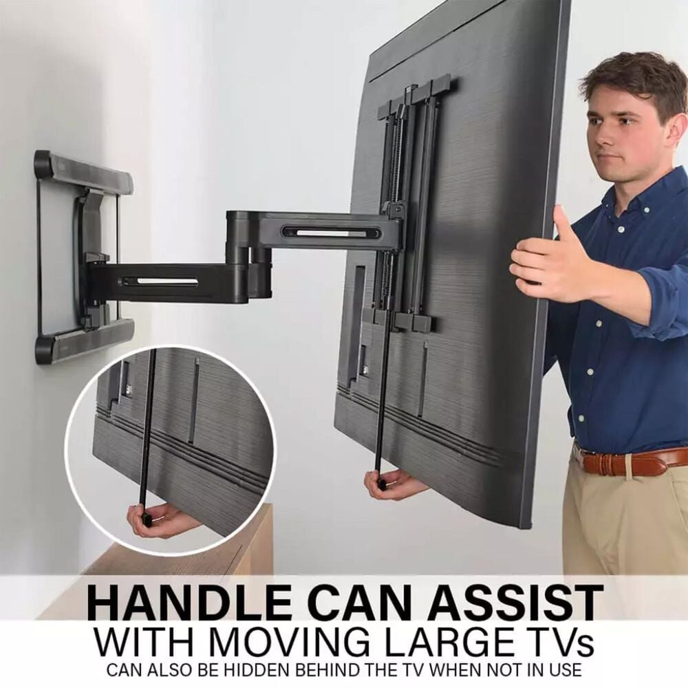 Sanus Advanced Full-Motion 4D + Shift TV Wall Mount for TVs 42&quot;-90&quot;, , large