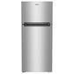 Whirlpool 16.3 Cu. Ft. Wide Top-Freezer Refrigerator with Flexi-Slide Bin in Stainless Steel, , large