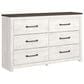 Ashley Gerridan 3 Piece Queen Bedroom Set in White and Gray, , large