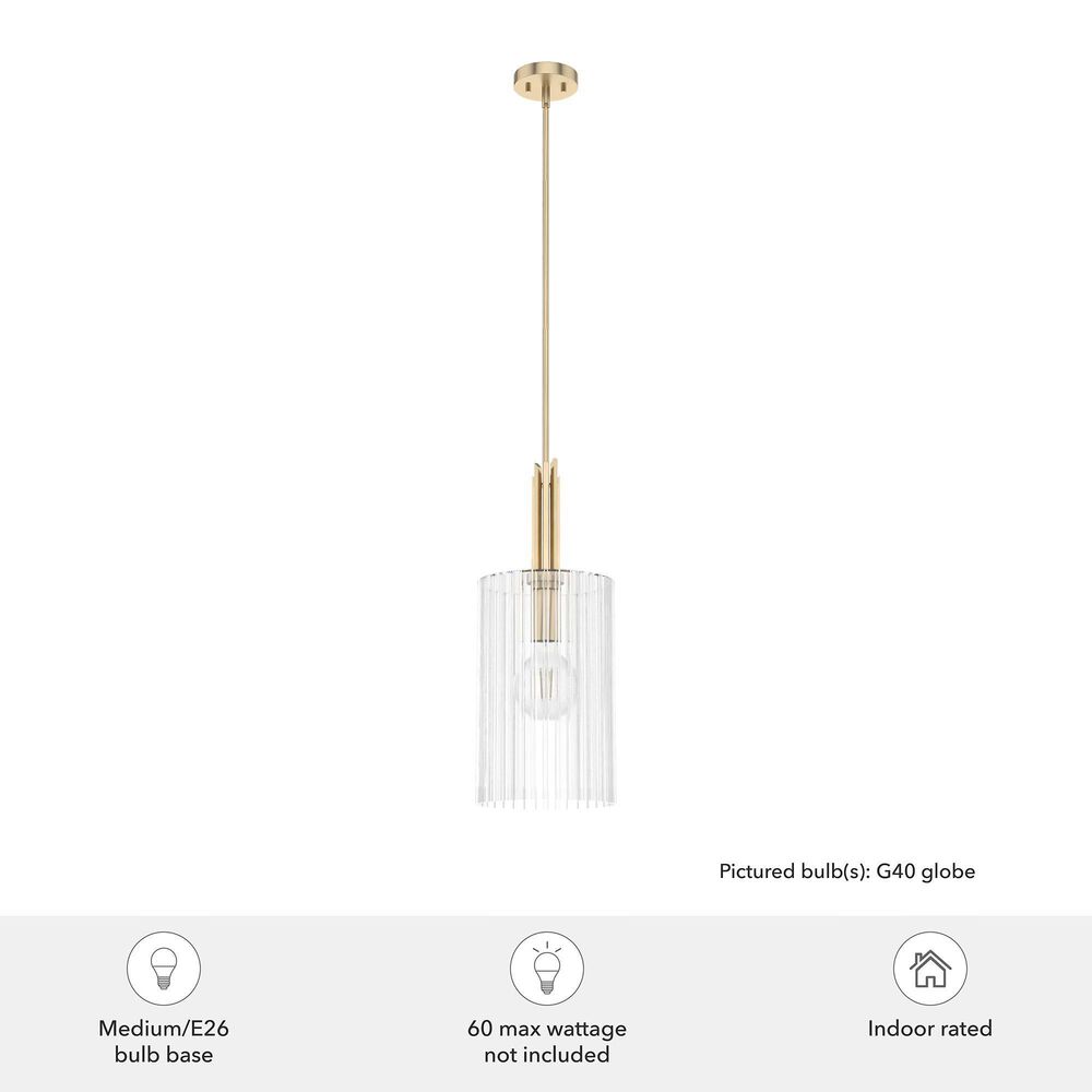 Hunter Gatz 1-Light Pendant in Alturas Gold, , large