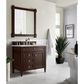 James Martin Vanities Brittany 36" Single Bathroom Vanity in Burnished Mahogany with 3 cm Victorian Silver Quartz Top and Rectangular Sink, , large