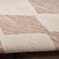 Nourison Positano Geometric Beige 5" x 7" Indoor/Outdoor Area Rug, , large