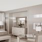 Bernhardt Axiom 7 Drawer Dresser in Linear White and Linear Gray, , large
