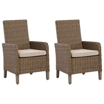 Ashley Laguna Heights Patio Arm Chair in Beige (Set of 2), , large