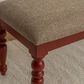 Linon Home Decor Trimble Dining Bench in Red, , large